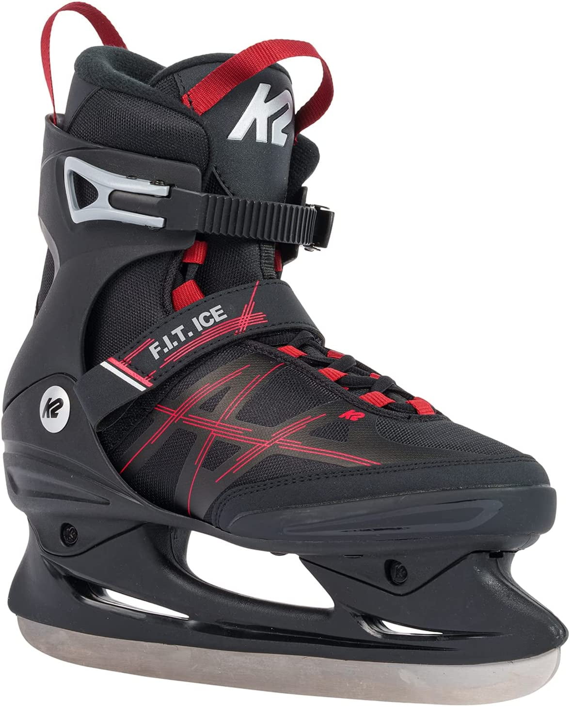 K2 Men's F.I.T. Ice Skate Black Red 9