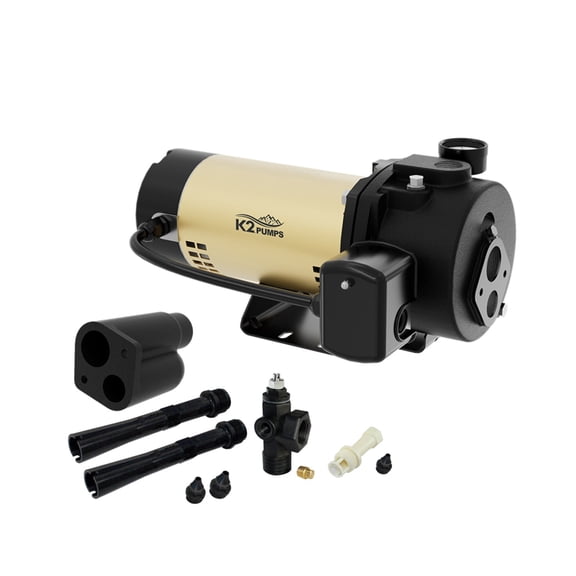 K2 Professional Grade 3/4 HP Cast Iron Convertible Deep Well Jet Pump