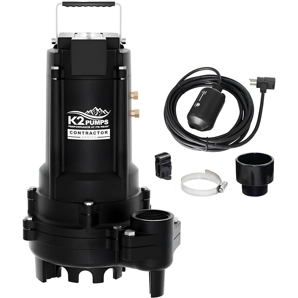 K2 Pumps Contractor Series 3/4 Hp Cast Iron Sump And Effluent Pump ...