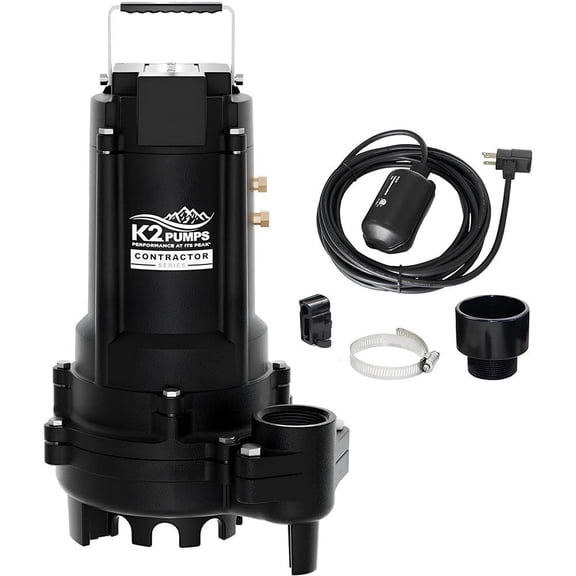 K2 Pumps Contractor Series 3/4 Hp Cast Iron Sump And Effluent Pump