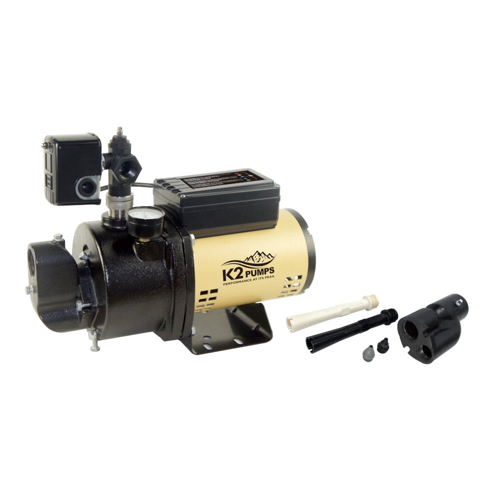 K2 Pumps Convertible Jet Pump 3/4 Hp Cast Iron With Led Diagnostics