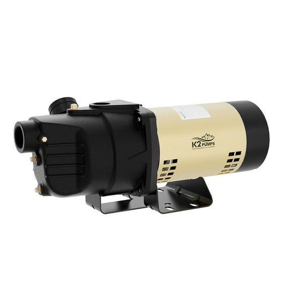 K2 Pumps Shallow Well Jet Pump 1/2 Hp Lead Free Cast Iron 115/230V