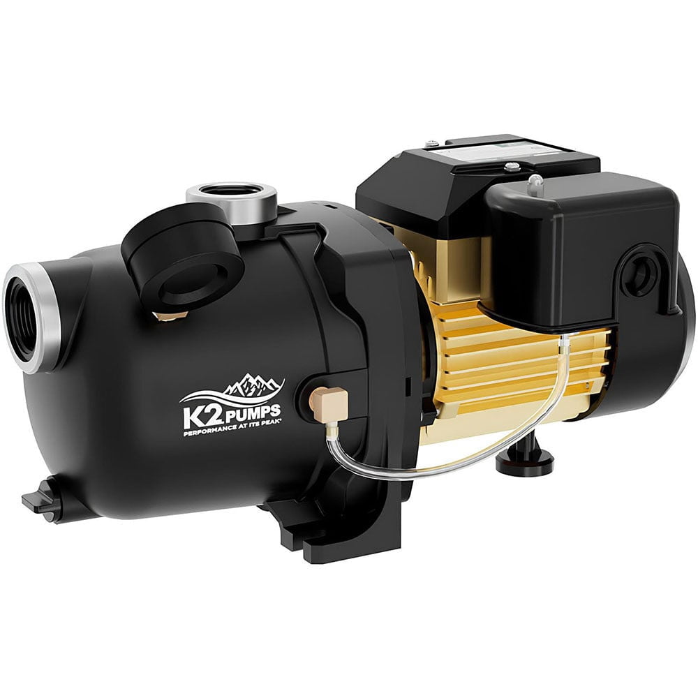 K2 Pumps Shallow Well Jet Pump 1/2 Hp Lead Free Thermoplastic 115/230V