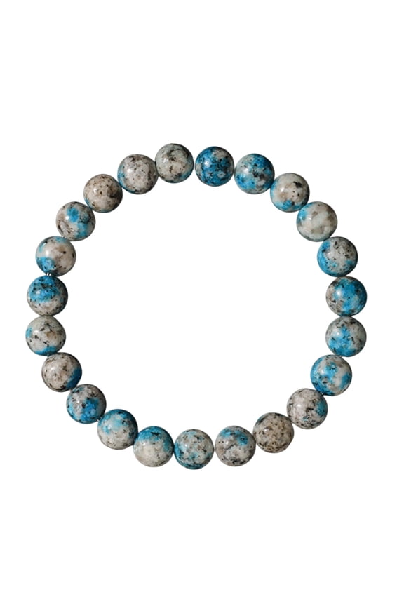 K2 Stone Healing Crystal Bracelet for Women Men, 8mm Natural Gemstone Stretch Beaded Energy Bracelet for Spiritual Protection, Anxiety Relief, Meditation Gift
