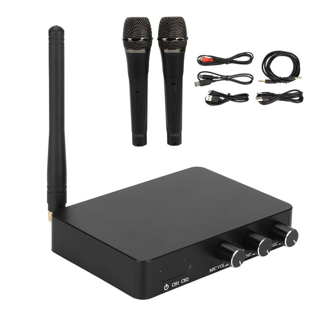 K2 Wireless Microphone System Professional FM VHF Cordless Dynamic Mic