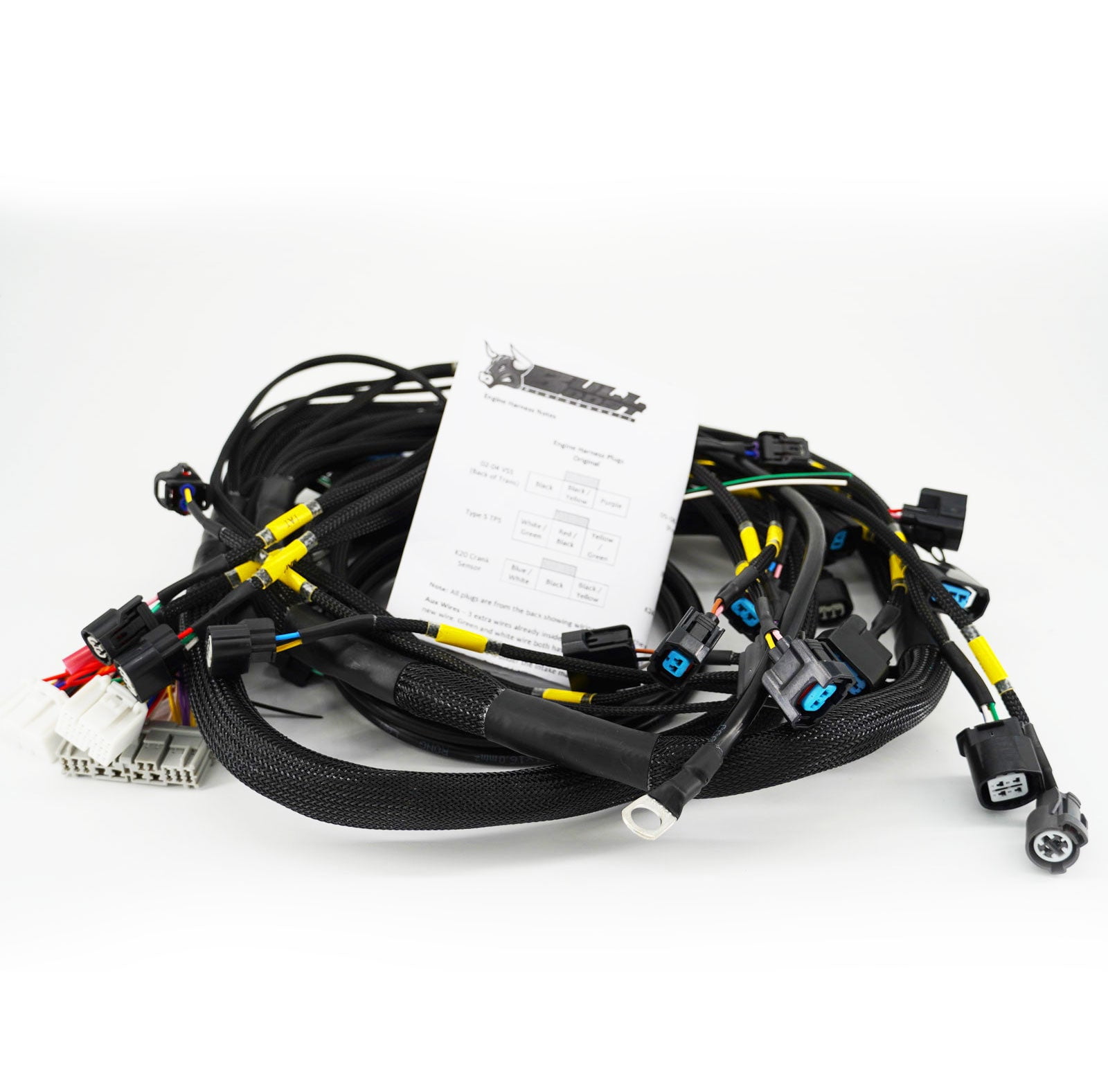 Rywire Honda K-Series Tucked Budget Engine Harness w/OBD2 02-04 RSX K20 Sensor/Headlights VSS main image 1