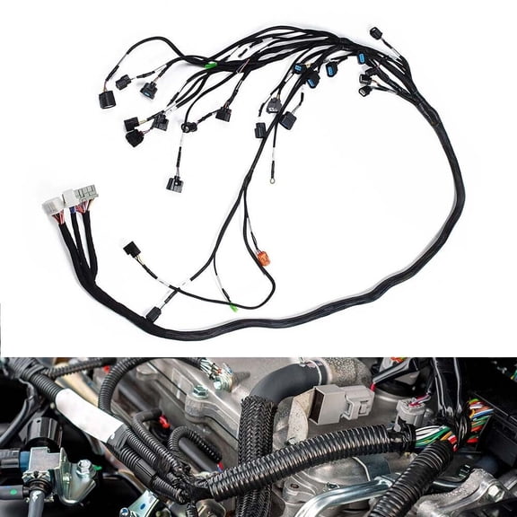 K20 K24 K-Series Tucked Engine Harness For Honda Acura K-Swap RSX Type S 2002-04