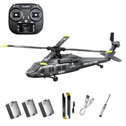 K200 UH-60 BlackHawkk RC Helicopter with Optical Flow Positioning, 2.4G 6CH Brushless Motor Aerobatic RC Helicopter with One-Key Inverted Flight & 3-Speed Stunts - RTF