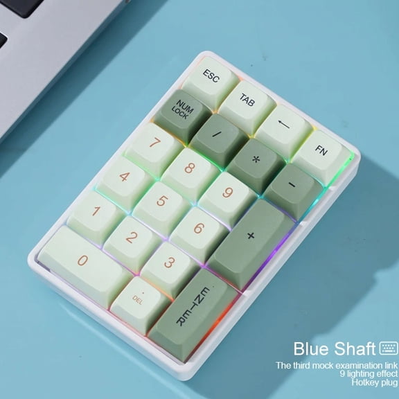 K21 21-Key Mechanical Keyboard, BT/2.4Ghz/USB-C Connection, Colourful Lighting, Full Key Hot-Swap for PC Laptops