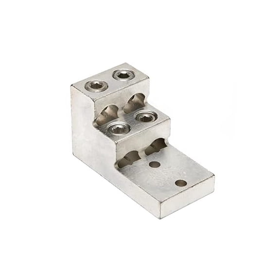 K22A36U-2 Universal Terminal, 4 Conductor lugs, 2 Str. - 600 kcmil Aluminum or Copper Wire Range, 3/8" Stud Hole, 2.50" Width, 4.91" Length, 3.00" Height, 0.75" Thick