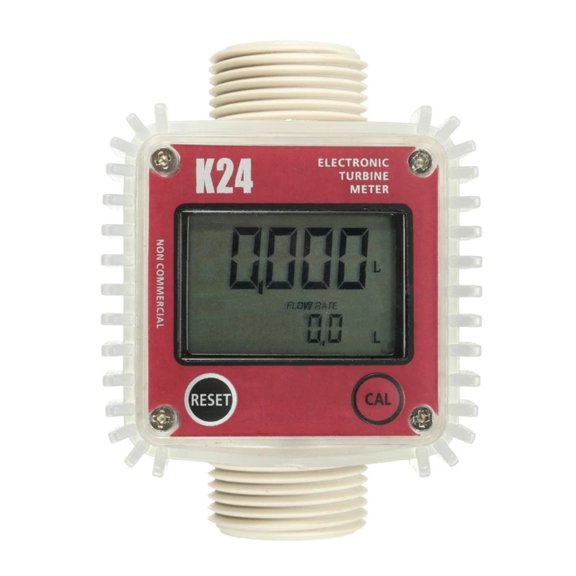 K24 Digital Die-sel Fuel Flow Meter Gauge For Chemicals Liquid Water ,Corrosion Resistance