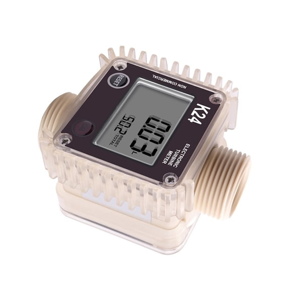 K24 Digital Oil Fuel Flow Meter, Gauge For Chemicals Liquid Water