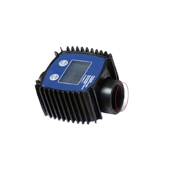 K24 Digital Turbine Flow Meter LCD Fuel Oil Diesel Water Urea Gear Flowmeter Threaded Tool