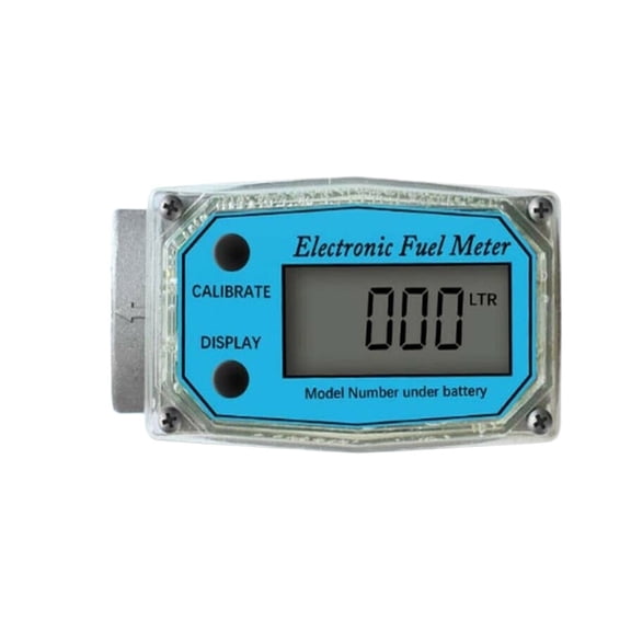 K24 Electronic Flow Meter, Adjustable Portable High Accuracy Tools Fuel Digital Display Measuring Aluminum Alloy Easy Operate LCD ,Accurate Measurements