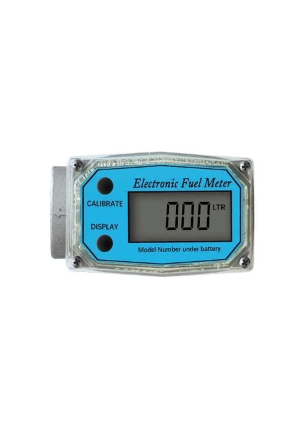 K24 Electronic Flow Meter, Adjustable Portable High Accuracy Tools Fuel Digital Display Measuring Aluminum Alloy Easy Operate LCD ,Accurate Measurements
