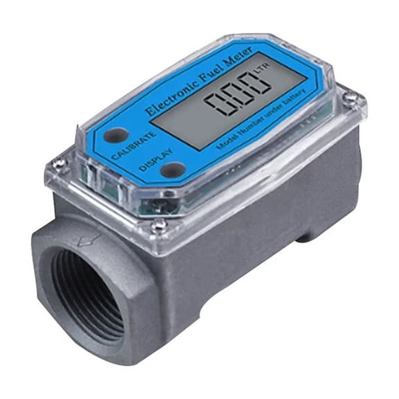 K24 LCD Fuel Easy Operate Tools, Electronic Digital Display Measuring High Accuracy Aluminum Alloy Multipurpose Flow Meter ,High Accuracy