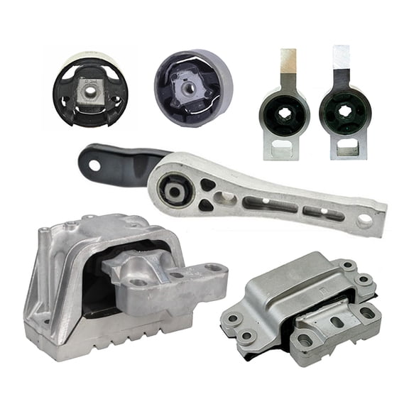 K2460 Fits 2005-2006 Volkswagen Jetta 1.9L Turbo Diesel Manual Motor&Trans Mount Set : A6972, A6965, A6964, A6966, A6969, A6962, A6959HY