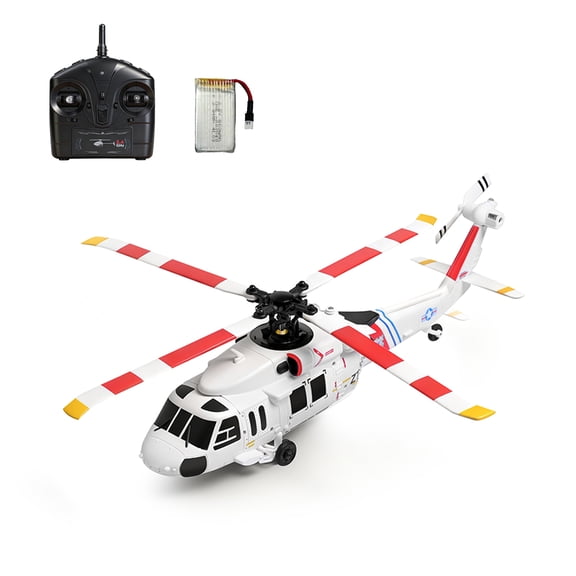 K270 UH-60L Scale RC Helicopter, 2.4G 4CH RC Helicopters with 6-Axis Gyro, Optical Flow, Barometric Altitude Hold, Brushless Motor, RTF Aircraft for Adults