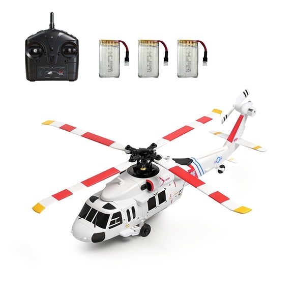 K270 UH-60L Scale RC Helicopter, 2.4G 4CH RC Helicopters with 6-Axis Gyro, Optical Flow, Barometric Altitude Hold, Brushless Motor, RTF Aircraft for Adults