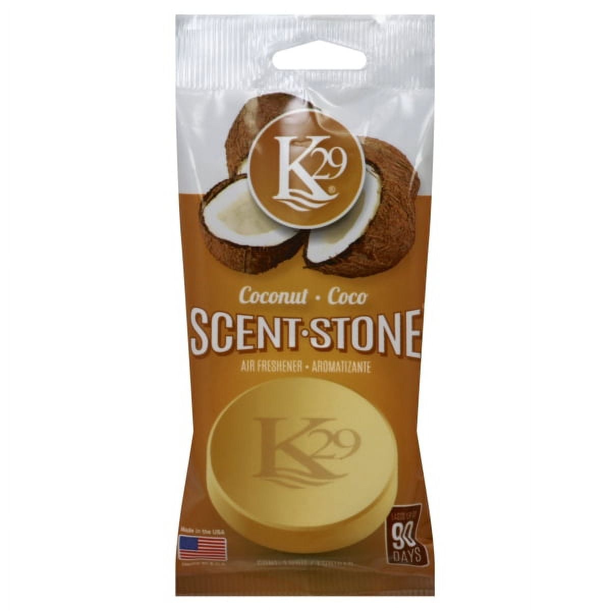 K29 Coconut Stone Air Freshener, Environmentally Safe and Longlasting