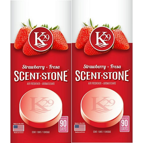 K29 Strawberry Stone Air Freshener, Environmentally Safe and Long-lasting Fragrance, 2 Packs