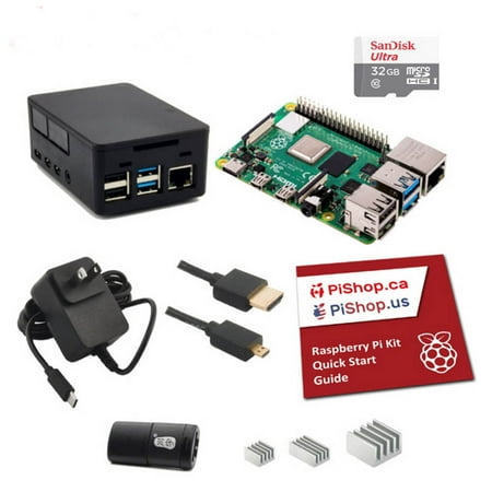 K2B-1349-8GB - RASPBERRY PI4 B STARTER KIT 8GB 32GB MICRO SD POWERSUPPLY AND CASE