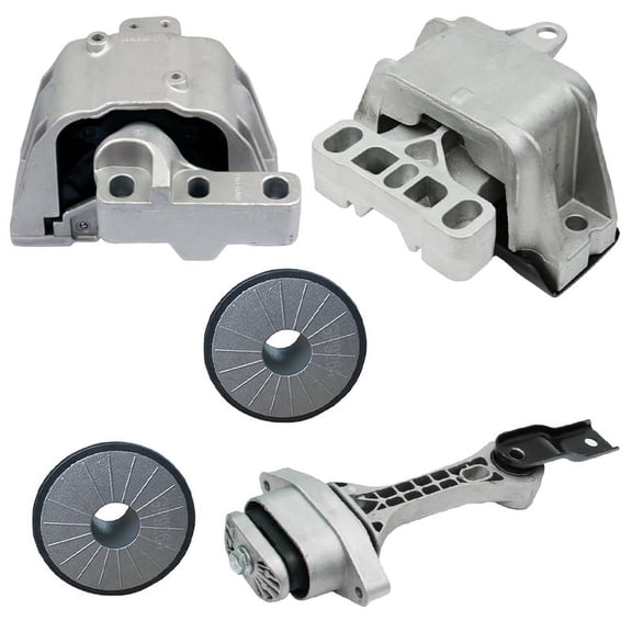 K3001 Fits 2000-2005 Volkswagen Jetta 1.8L MANUAL Engine Motor & Transmission Mount 5pcs : A6929, A6935, A6970, A6970, A6990