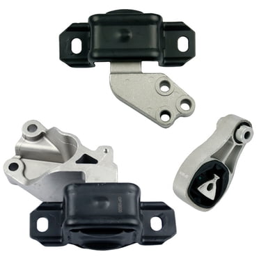 MaxBene Auto Parts 3PCS Engine & Transmission Mount Set For Smart Fortwo 2008-2015 - Right, Left, Front - Rubber/Steel