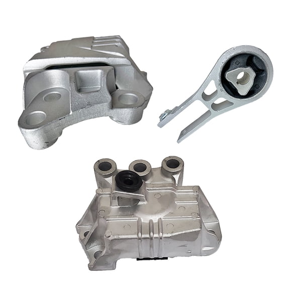 K3701 Engine Motor & Transmission Mount Set 3pc Compatible with 2017 Jeep Compass 2.4L SOHC AUTO 9 Speed | A5898/A5989 A5988 A5987