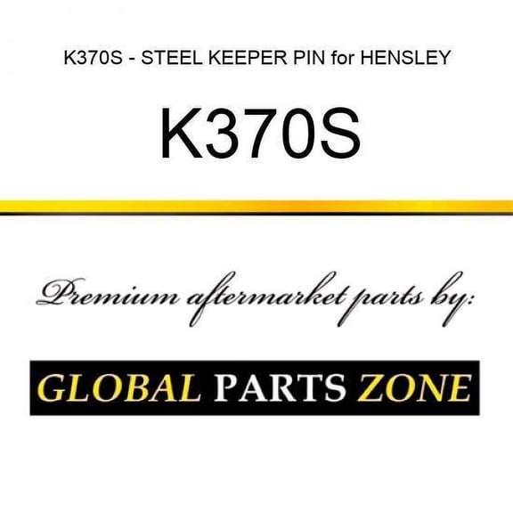 K370S - STEEL KEEPER PIN for HENSLEY