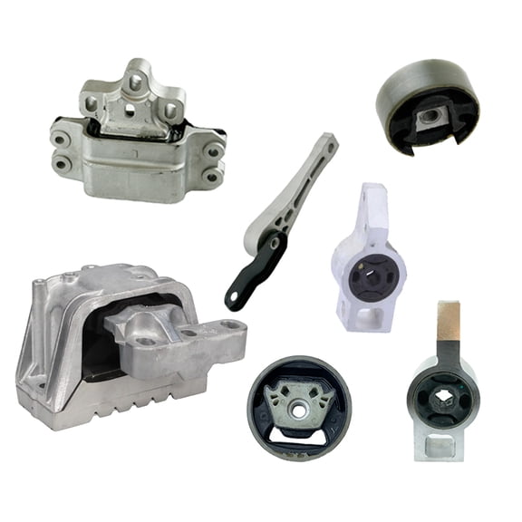 K3765 Engine Motor & Transmission Mount Kit 7PCS Compatible with 2006-2013 Audi A3/2009-2013 A3 Quattro 2.0L GAS A/T Dual Clutch | A6965 A6964 A6973 A6966 A4925 A6962 A6960HY