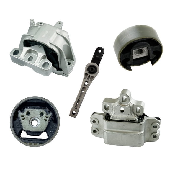 K3770 Engine Motor & Transmission Mount Kit 5PCS Compatible with 2008-2009 Audi TT Quattro 3.2L Coupe Automatic | A4905 A6966 A4925 A4909 A6960HY