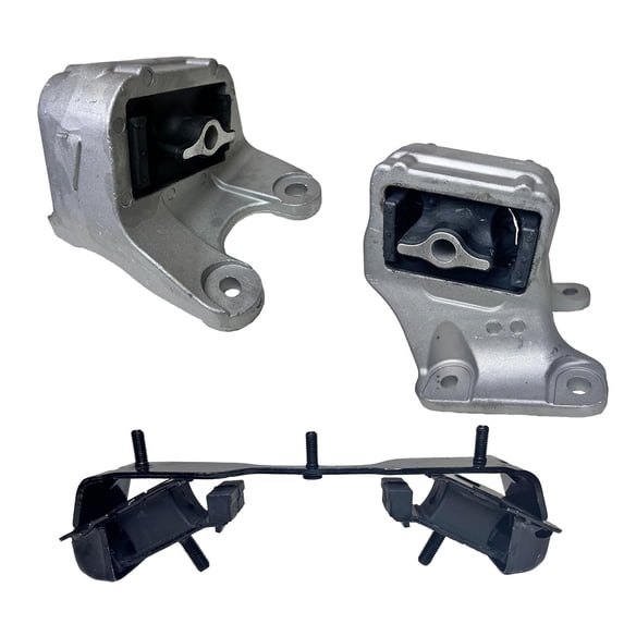 K3845 Engine Motor & Transmission Mount Kit 3pc Compatible with Fits 2019-2022 Ram 2500/3500 6.4L 8 Speed Auto | A20090 A20094 A20112