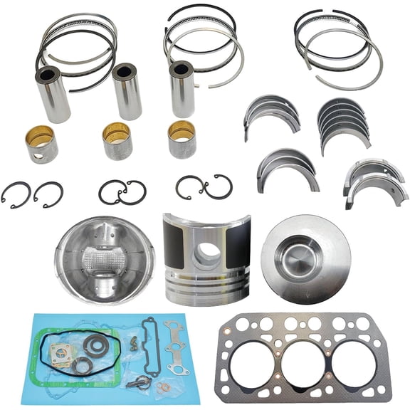 K3E Engine Overhaul Rebuild Kit (No cylinder liner and valve) For Mitsubishi K3E Engine For Case 234 235 Tractor Excavator For CAT MS02M Excavator Combustion Chamber 39mm MM433462 MM435384