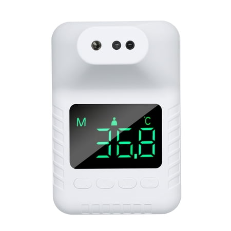 K3X Non- Infrared Thermometer Wall-Mounted Temperature Measurement Digital Display ?/? Quick Accurate Measuring Thermometric Indicator for Home/School/Office/Restaurant