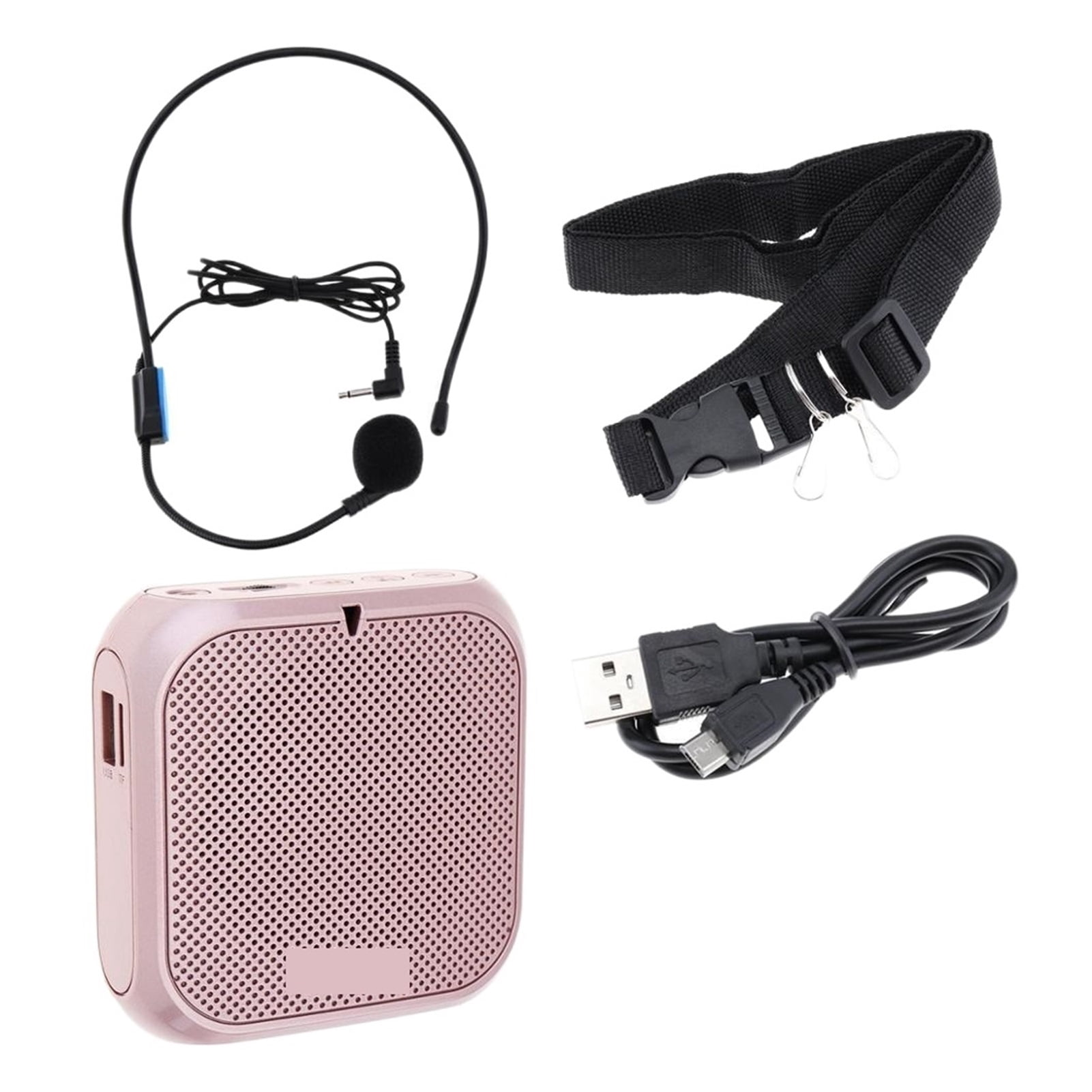 K400 3 Colors Portable Wired Mini Audio Speaker Megaphone Voice Amplifier Loudspeaker Microphone Waist Band Clip ,Easy to Operate