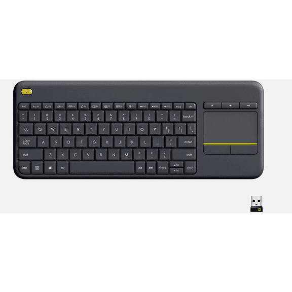 K400 Plus TKL Wireless Membrane Keyboard for PC Compact Layout with Touchpad