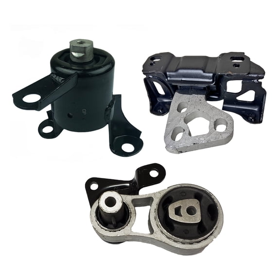 K4006 Engine Motor & Transmission Mount Kit 3pc Compatible with Fits 2014-2019 Ford Fiesta 1.6L Turbo MANUAL | A5566 AM160 A5658