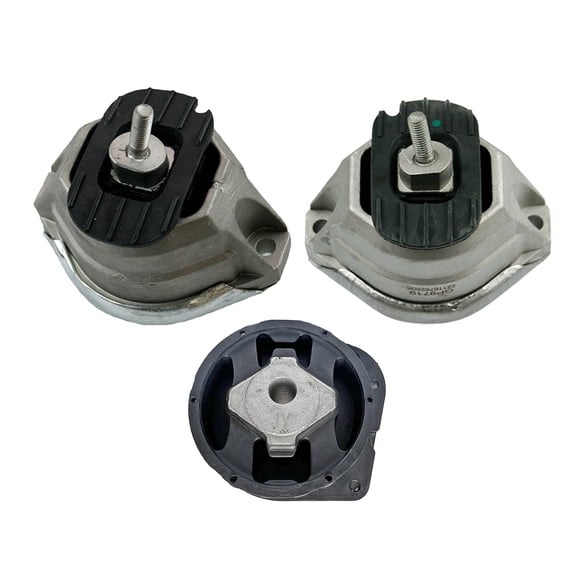 K4044 Engine Motor & Transmission Mount Kit 3pc Compatible with Fits 2006-2008 BMW 530i/535i 3.0L | A4010 A4011 A4034