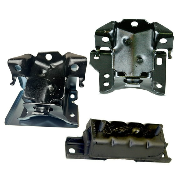 K4244 Engine Motor & Transmission Mount Kit 3pc Compatible with Fits 2001-2006 Chevrolet Silverado 3500 6.6L | A5359 A5102 A5340