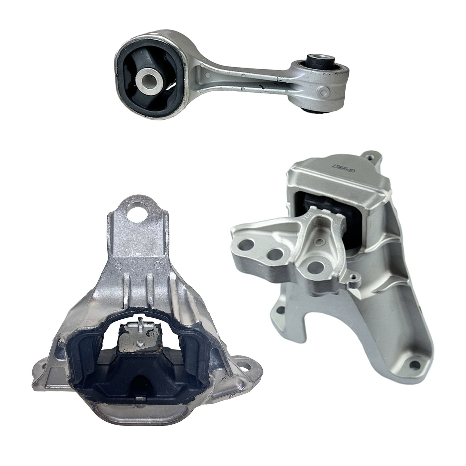 K4451 Engine Motor & Transmission Mount Kit 3pc Compatible with Fits 2018-2020 Honda Civic DX/LX 2.0L Natural Coupe/Sedan Manual | A45004 A65137 A65156