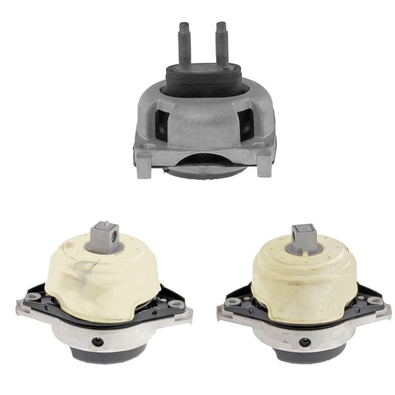 K4503 Engine Motor & Transmission Mount Kit 3pc Compatible with Fits 2016-2019 Mercedes-Benz GLE63 AMG/GLE63 AMG S 5.5L Automatic | A70064 A70065 A4096