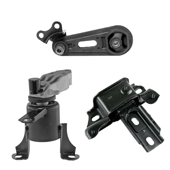 K4588 Engine Motor & Transmission Mount Kit 3pc Compatible with Fits 2011-2014 Mazda 2 1.5L Automatic | A4429 A4428 A4430