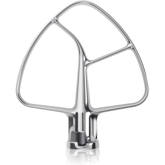 K45B Stainless Steel Flat Beater for Kitchenaid Tilt Head Stand Mixer, Polished Paddle Attachment for KitchenAid Mixer Attachments, Fits 4.5-5 Quart Models, Dishwasher Safe