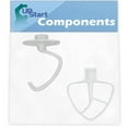 thumbnail image 1 of K45DH Dough Hook & K45B Flat Beater Replacement for KitchenAid KSM150-1 Mixer - Compatible with WPW10674618 Dough Hook & W10672617 Flat Beater Blade - UpStart Components Brand, 1 of 5