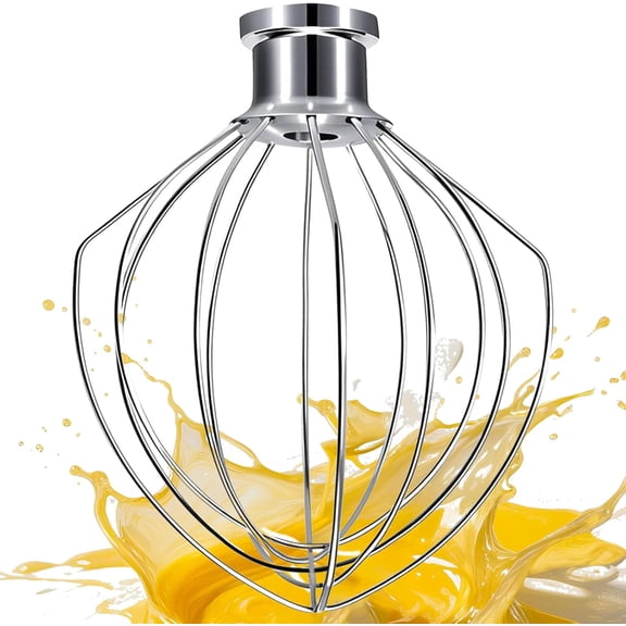 K45WW 6 Wire Whip for 4.5 5 QT KitchenAid Tilt-Head Stand Mixer，Whisk Attachment Fits Kitchen Aid, Compatible with Kitchen Aid Accessories K45, K45SS, KSM90, KSM110, KSM150 (Handwash Only)