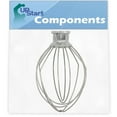 thumbnail image 1 of K45WW Wire Whip Replacement for Whirlpool 5KSM150PSSMY0 Mixer - Compatible with WP9704329 Wire Whip for Tilt-Head Stand Mixer - UpStart Components Brand, 1 of 4