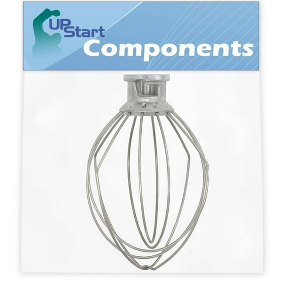 K45WW Wire Whip Replacement for Whirlpool 5KSM150PSSMY0 Mixer - Compatible with WP9704329 Wire Whip for Tilt-Head Stand Mixer - UpStart Components Brand