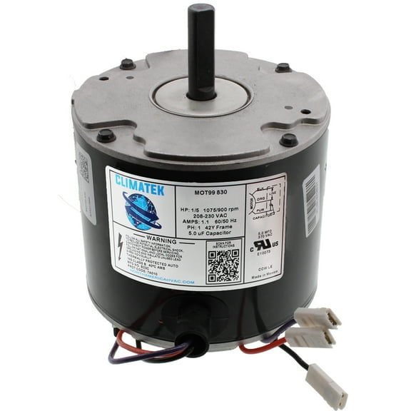 K48HXGFG-4294 - ClimaTek Upgraded 1/5 HP Condenser Fan Motor Replaces Emerson