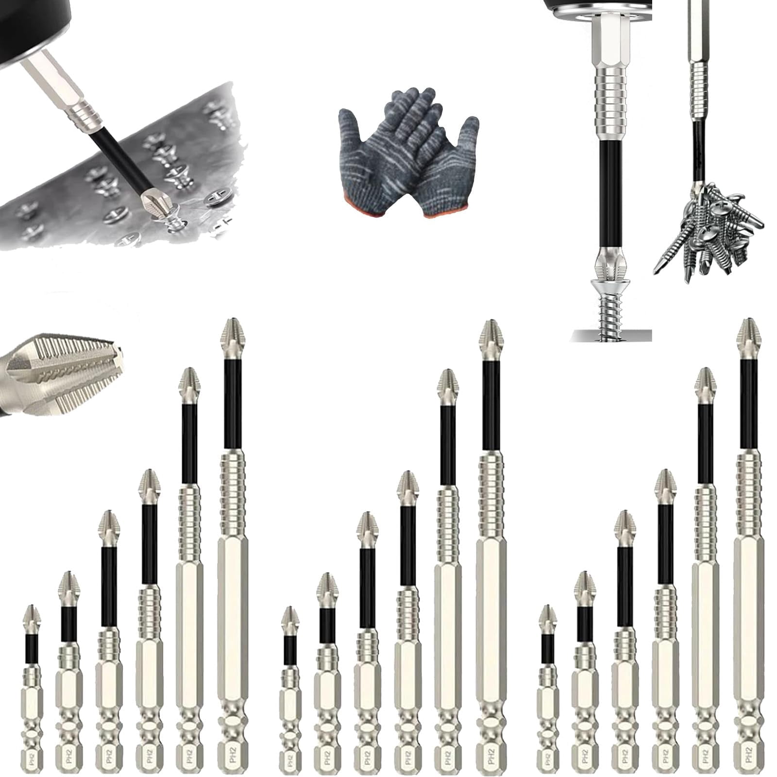 K5 Anti Slip Bit, High Magnetic Screwdriver Drill Bit Set, 2025 New ...